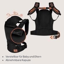 Lionelo Margareet Air Art.168464 Black Baby carrier bag (3.5 to 20 kg)