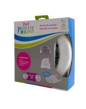 Potette Plus Potty Travel 2 in 1 Art.168064 Grey Сидение для унитаза/горшок