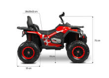 BATTERY VEHICLE QUAD GIGANT PINK