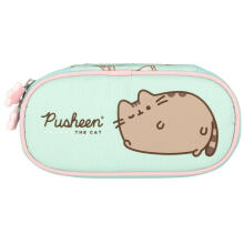Ikonka Art.KX3766_1 Padded pencil case with flap Pusheen Mint