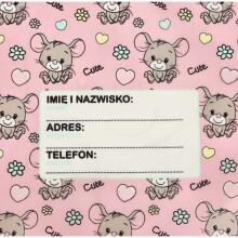 Ikonka Art.KX3768_2 Children's shoe bag mouse pink