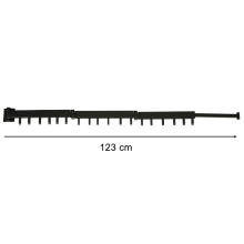 Ikonka Art.KX3850 Teleskopiskais pagarināmais sienas pakaramais 114cm melns