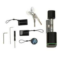 Ikonka Art.KX3851 Door lock fingerprint cylinder black
