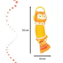 Ikonka Art.KX4287_1 Harmony accordion for children owl orange