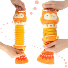 Ikonka Art.KX4287_1 Harmony accordion for children owl orange