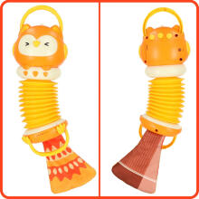 Ikonka Art.KX4287_1 Harmony accordion for children owl orange