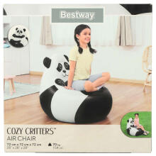 Ikonka Art.KX3998_1 BESTWAY 75116 Piepūšamais pandas pufkrēsls