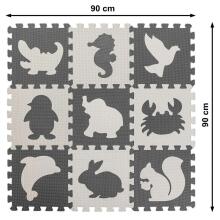 Bebe Basic Puzzle Art.KX5207_1 Bērnu daudzfunkcionālais grīdas paklājs puzle no 9 elementiem