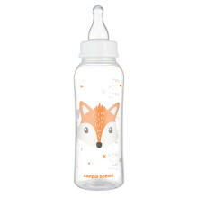 CANPOL BABIES šaura kakla pudelīte CUTE ANIMALS, 250 ml, 11/841_ora