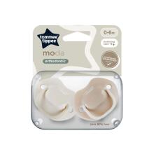 TOMMEE TIPPEE māneklītis silikona MODA 0-6 m., 2 gab., 43338499