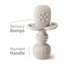 La Bebe™ Basic  Silicone Fork Art.169084 Light Beige  Вилочка мягкая силиконовая 7.8 см,от 6 мес.