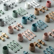 La Bebe™ Basic  Silicone Spoon Art.169087 Old Rose  Ложечка мягкая силиконовая 7.8 см,от 6 мес.