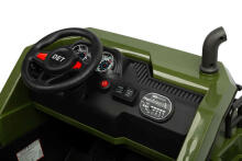BATTERY VEHICLE TOY TIPPER TRUCK TANK GREEN