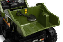 BATTERY VEHICLE TOY TIPPER TRUCK TANK GREEN