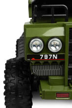 BATTERY VEHICLE TOY TIPPER TRUCK TANK GREEN