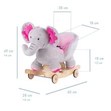 Rocking  Chair Elephant Art.169242 Мягкое кресло-качалка с поддержкой спинки