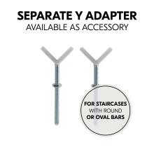 Hauck Clear Step Art.169271 Silver  Детские ворота безопасности+удлинение 21 см
