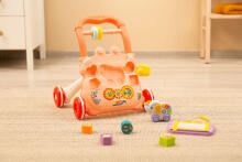 EDUCATIONAL TOY - ZOO PUSHER PINK