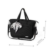 1571/01 MOM'S BAG/STROLLER BAG CARMEN, BLACK