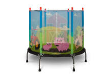 Toyz Children Trampoline Art.169643 Farm Saliekams batūts ar aizsārgtīklu