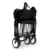 Saliekamie transporta rati Lieli pludmales dārza rati 70kg melni