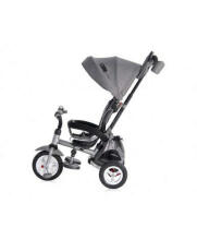 Lorelli Moovo Art.10050472102 Grey Luxe   Детский трехколесный  велосипед  ручкой управления и крышей