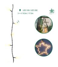 Home Company Art.17228 Ziemassvētku vītne  100 LED spuldžu,silta gaisma