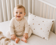 La Bebe™ Satin Art.17444 Pearl Kokvilnas spilvendrāna izmērs: 40x60cm