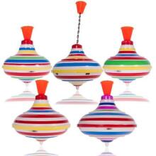 I-Toys Art.B-1767 Classic metal spinning top for kids. 15cm