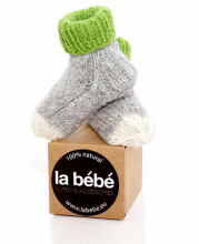 La Bebe™ Lambswool Natural Eco Socks Art.17699 Random Натуральные хлопковые носочки для новорожденного