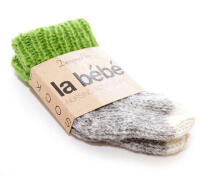 La Bebe™ Lambswool Natural Eco Socks Art.17699 Random Натуральные хлопковые носочки для новорожденного