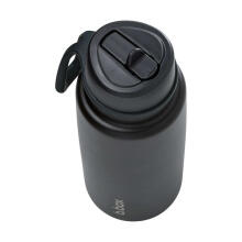 Insulated Flip Top Bottle – stainless steel, 1l thermos Deep Space, b.box