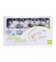 4Baby Rabbit art.R08 Baby Crib Carousel with plush toys and soft music