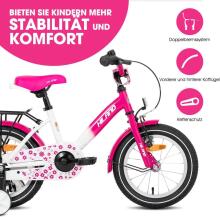 Royal Baby Kids Bike Wheels Collas 12'  Art.17841 Pink Children's two-wheeled bicycle with additional wheels