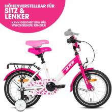 Royal Baby Kids Bike Wheels Collas 12'  Art.17841 Pink Children's two-wheeled bicycle with additional wheels