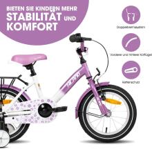 Royal Baby Kids Bike Wheels Collas 12'  Art.17842 Violet  Children's two-wheeled bicycle with additional wheels