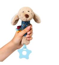 No Baby Squeaky Dog Willy with teether Art.1524  Plīša pīkstulis un zobgrauznis suns