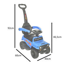 Bebe Basic Kid's Step Car with Parent Handle Art.179725 Детская машинка-толкалка со звуковыми и световыми эффектами
