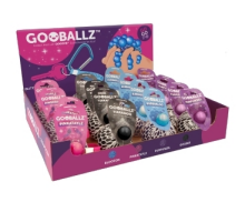 Kids Krafts Gooballz Sequins Art.GP202 Mīkstā antistresa- bumbiņa ar turētaju