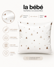 La Bebe™ Satin Art.18246 Pearl Kokvilnas spilvendrāna izmērs: 40x40cm
