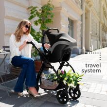 KinderKraft Prime 3 in1 Art.KSPRIM02BLK3001 Mink Pro Venezian Black Универсальная коляска 3 в 1