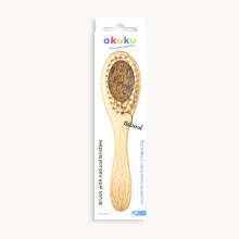 Akuku Wooden Brush Natural Art.A0669  Детская расческа с натуральной щетиной