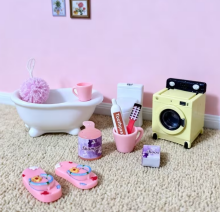Stomble Family Toys Compatible with Sylvanian Families Art.183677 Набор ванных принадлежностей (совместимо с Sylvanian Families)