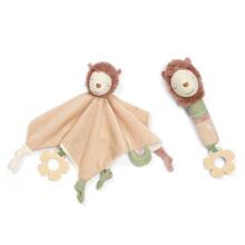 No Baby Squeaky Lama Luna with teether Art.1562 Plīša pīkstulis un zobgrauznis Lama Luna