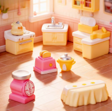 Stomble Family Toys Compatible with Sylvanian Families Art.184127 Набор кухни  (совместимо с Sylvanian Families)