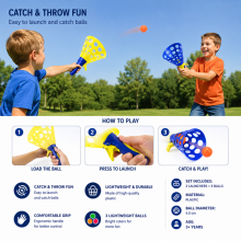 I-Toys Catch & Throw Art.184473  Catch & Throw bumbiņu spēles komplekts