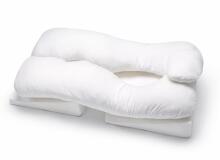 Basic CS Lline Care & Support Set Sleep Again Surgery Pillow Art.184776 White Sleep Again orthopedic pillow set with a wedge-shaped base for comfortable sleep and post-operative recovery