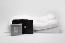 Basic CS Lline Care & Support Set Sleep Again Surgery Pillow Art.184776 White Sleep Again orthopedic pillow set with a wedge-shaped base for comfortable sleep and post-operative recovery