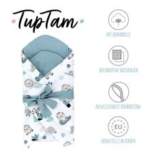 TupTam Unisex Baby Swaddling Blanket Art.184809  Хлопковый конвертик одеялко для выписки (для новорождённого) 70х70 см