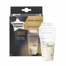 „Tommee Tippee“ 4230224 pieno laikymo maišeliai 350ml / 36 vnt.